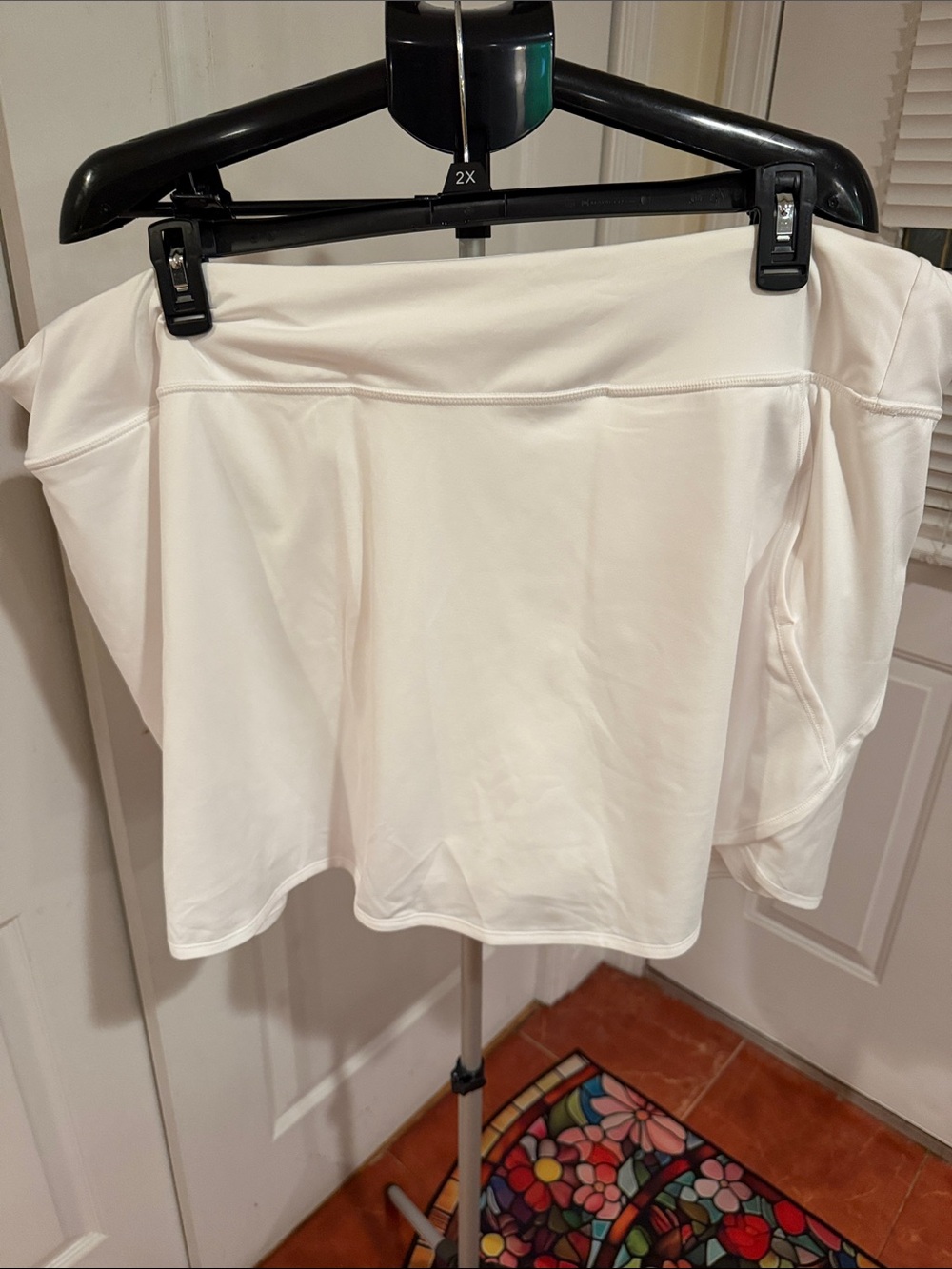 Tek Gear White Performance Skirt with Built-In Shorts Size 3X NWOT